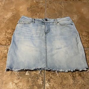 Light blue mini skirt